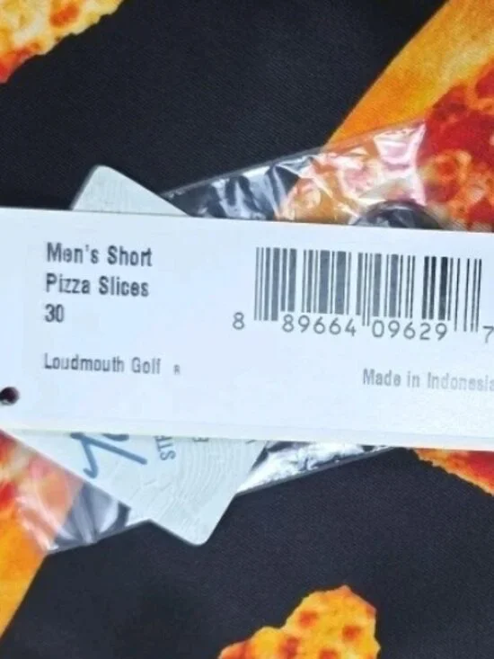 Loudmouth Golf Pizza Slice Shorts Men’s 30 NWT - Picture 3 of 8